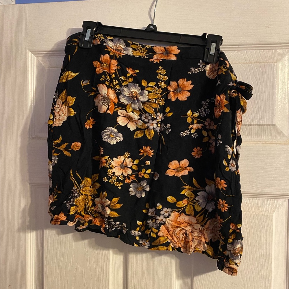 AE floral wrap skirt